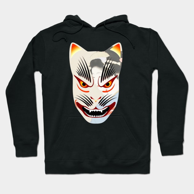 Kitsune fox mask Hoodie by Blacklinesw9